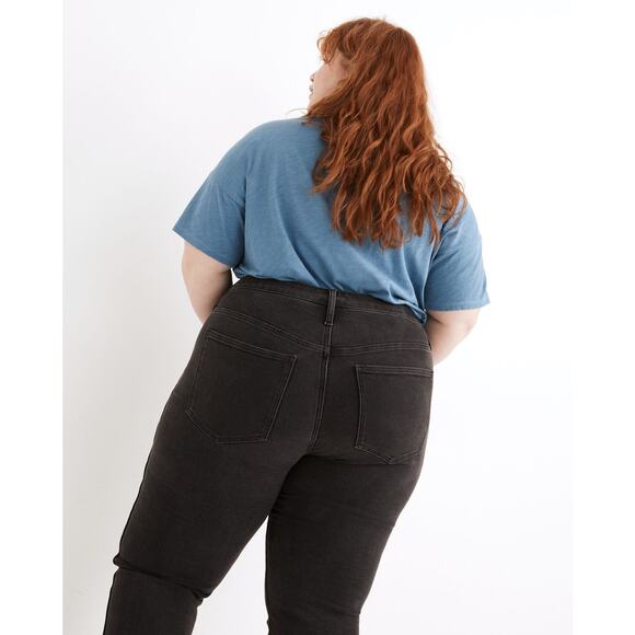 NWT Madewell High Rise Skinny Jeans 26W Black Starkey Wash Denim Plus Stretchy - Picture 2 of 16